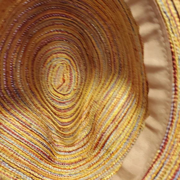 Yellow Woven Fedora Hat - Picture 7 of 7